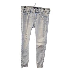 Hollister Semi Distressed Jean's Light Wash Juniors Size 1 25x26